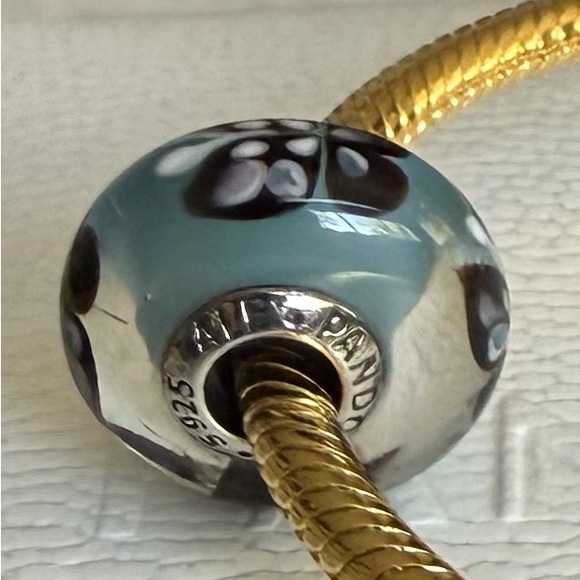 Authentic Pandora Butterfly Murano Glass Charm - Picture 4 of 8